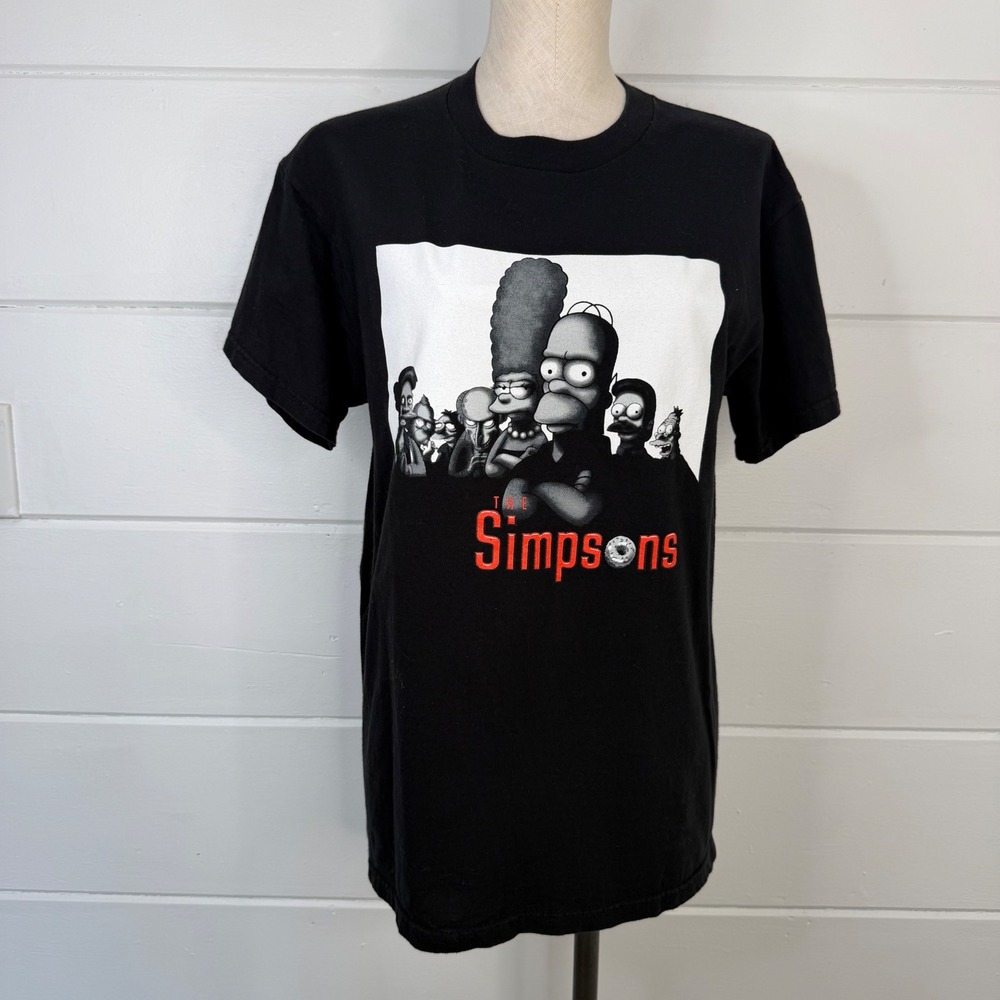 The‎ Simpsons Sopranos T Shirt Y2K Medium Made in USA Unisex Tee Shirt